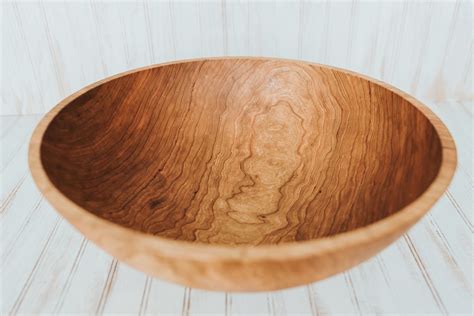 20-inch Cherry Bowl with Bee's Oil Finish | Holland Bowl Mill | Famous ...