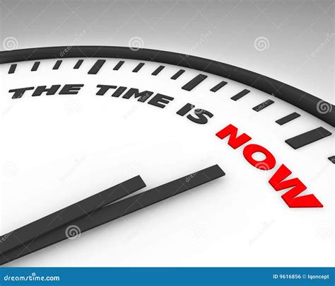 The Time is Now - Clock stock illustration. Illustration of abstract ...