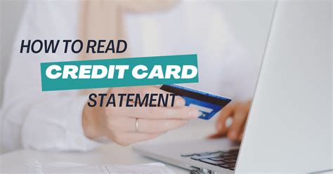 How to read a credit card Statement? | Market Insiderz