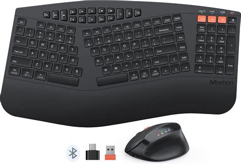 Amazon.com: 2.4GHz Wireless Vertical Ergonomic Mouse and Keyboard Combo ...
