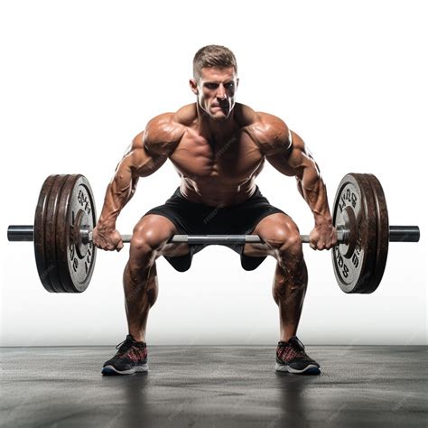 Premium Photo | A body buider lifting weight