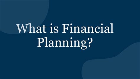 Understanding Financial Planning: Creating a Strong Financial ...