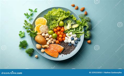 Healthy Balanced Meal Plate. Harvard Healthy Eating Plate Royalty-Free ...