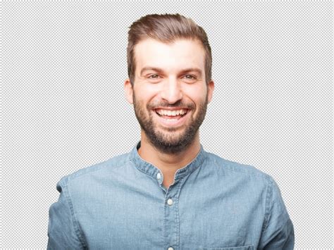 Premium PSD | Handsome young man laughing