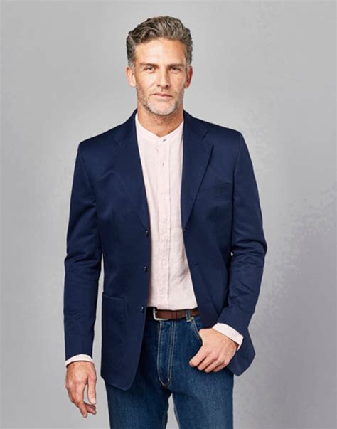 Unstructured Jacket - Navy