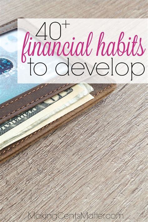 40+ Financial Habits to Develop | Tips to Get Your Finances Under ...