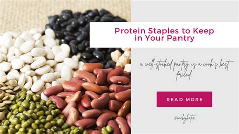 Protein Staples to Keep in Your Pantry