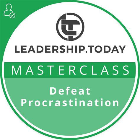 Defeat Procrastination Masterclass - Credly