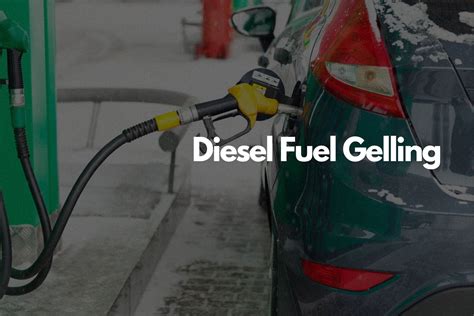 How to avoid diesel fuel gelling in winter?