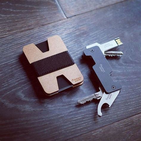 Elephantwallet, minimalis wallet and key organizer | Wood wallet ...