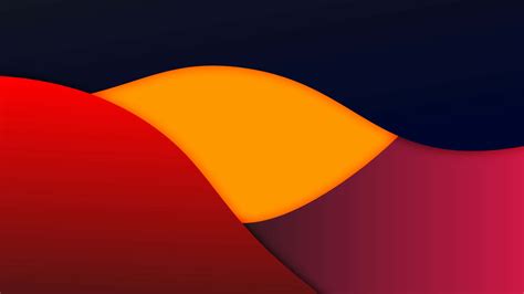 Download A Mountain's Suset In Minimalist Abstract Wallpaper | Wallpapers.com