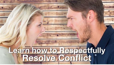 Learn How to Respectfully Resolve Conflict