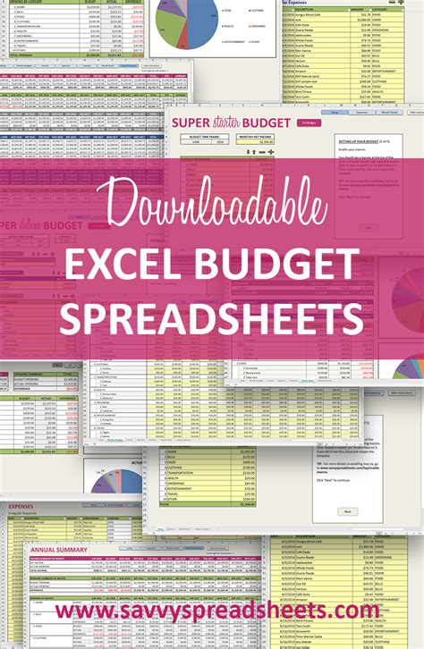 FREE and premium monthly budget spreadsheets with customizable expense ...