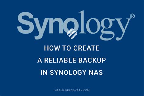 Configuration Backup and Data Restore on Synology NAS | Guide