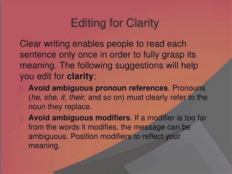 PPT - Professional Editing Techniques for Clear &amp; Concise Writing PowerPoint Presentation - ID ...