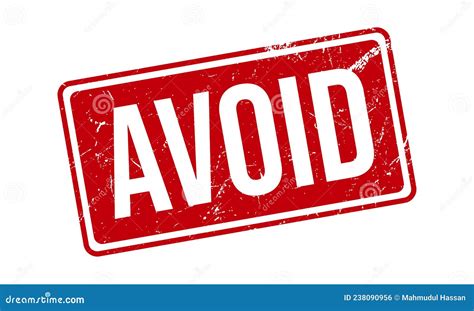 Avoid Rubber Stamp. Red Avoid Rubber Grunge Stamp Seal Vector ...