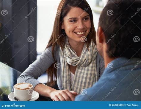Enjoying Their Quality Time Together. a Loving Young Couple at a Coffee ...