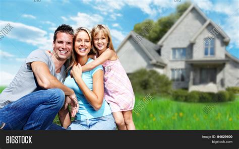 Happy Family Near New Image &amp; Photo (Free Trial) | Bigstock