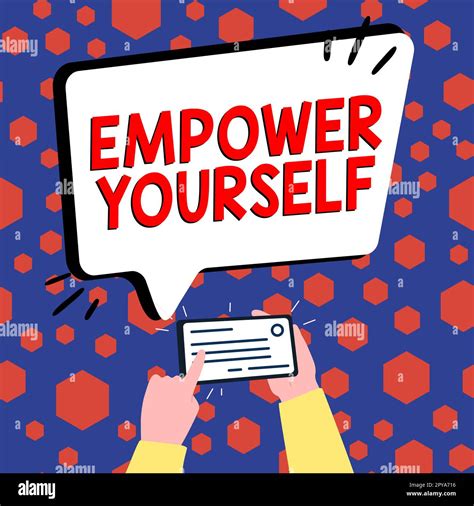 Conceptual display Empower Yourself. Word for taking control of life ...