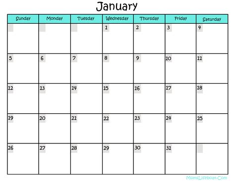 Blank Calander Template - Sarseh.com