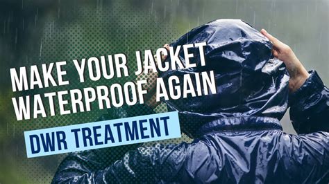 Make your jacket waterproof again - DWR Treatment for rain gear - YouTube