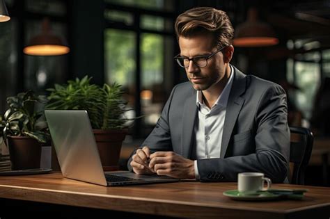 Premium Photo | Online Banking A person managing finances on a laptop