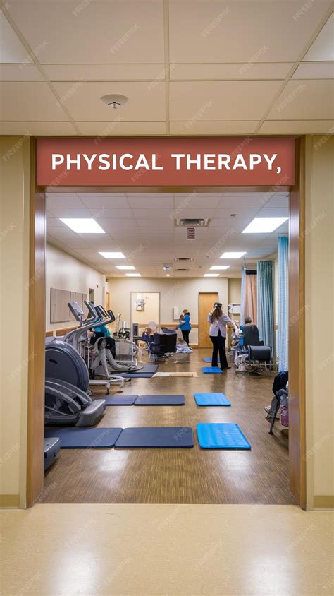 Healing in progress at the physical therapy wing | Premium AI-generated ...