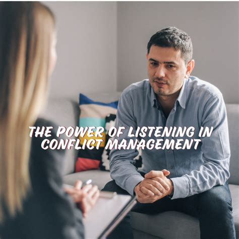 The Power of Listening in Conflict Management