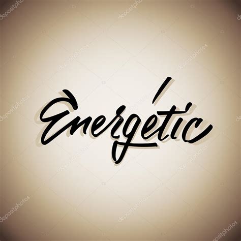Energetic word lerrering — Stock Vector © fadeweb #95441802