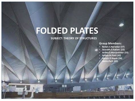 Folded plates
