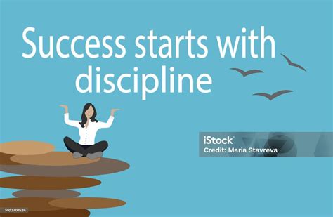 Success Starts With Discipline Stock Illustration - Download Image Now ...