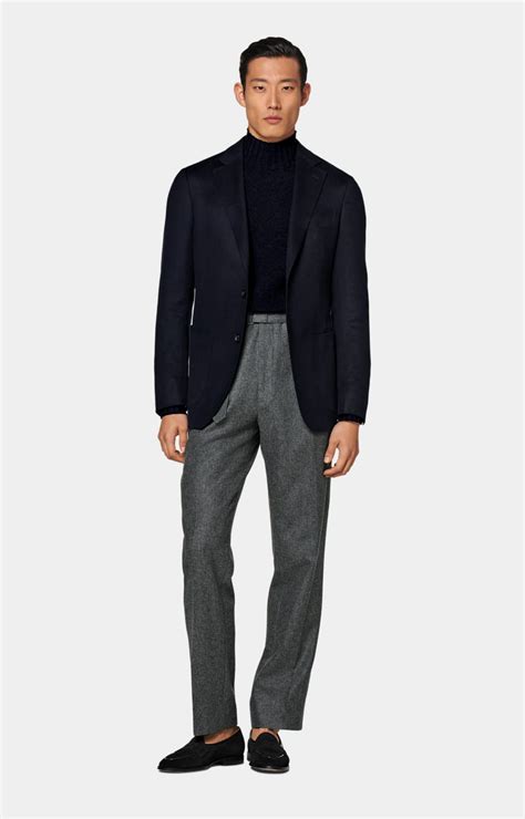 Navy Tailored Fit Havana Blazer in Pure Cashmere | SUITSUPPLY US