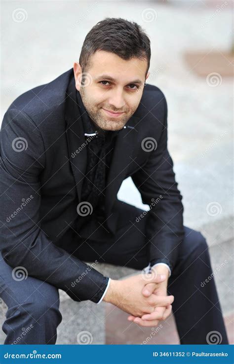 Handsome Man Looking Confident in Stylish Suit Stock Photo - Image of young, casual: 34611352