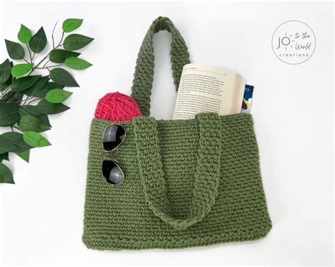 Easy Crochet Tote Bag Pattern - Free | Jo to the World Creations