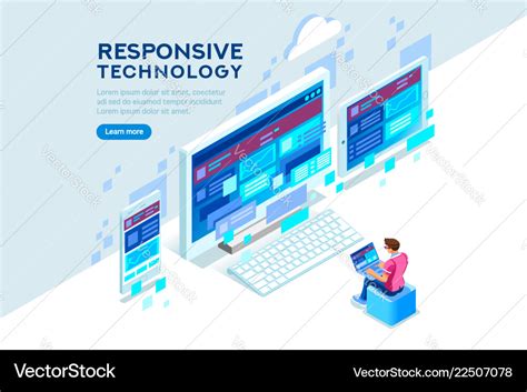 Responsive technology Royalty Free Vector Image