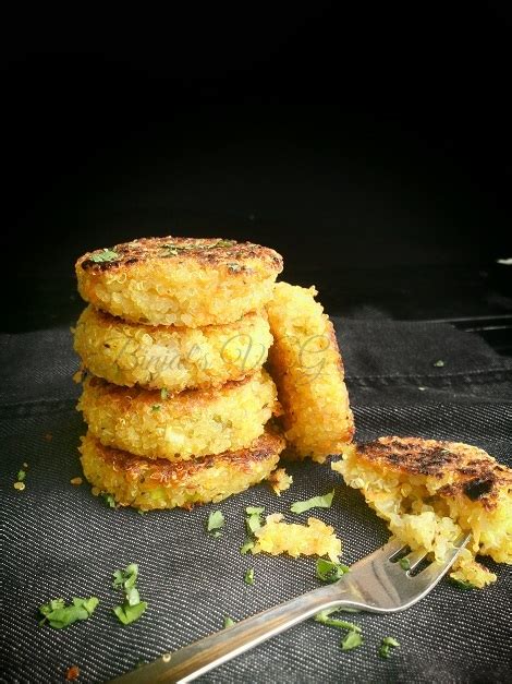 Quinoa Patties - Binjal's VEG Kitchen