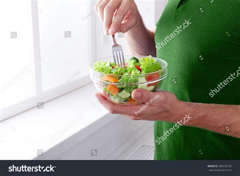 Man Eat Healthy Lunch Modern Interior Stock Photo 488758135 | Shutterstock