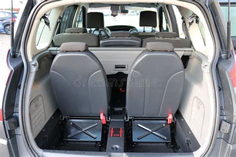 Opened Clean Modern Car Trunk. Stock Photo - Image of back, technology ...