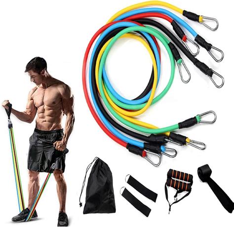 Amazon.com: Resistance Bands Set - Exercise Bands for Resistance ...