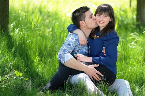 Free Images : nature, person, people, lawn, love, kiss, couple, romance ...