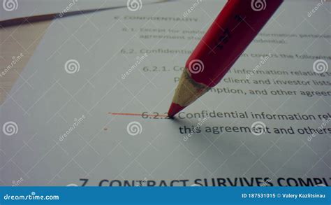 Pencil Drawing Line on Paper. Person Editing Printed Document with Wooden Pencil Stock Image ...