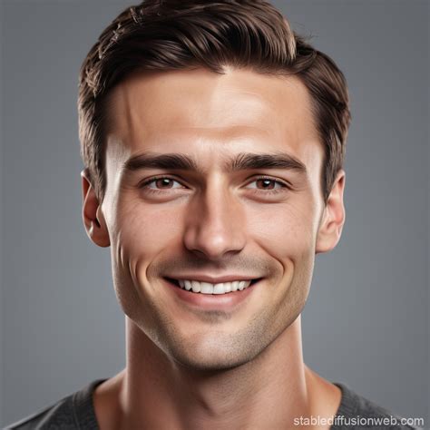 Hyper-realistic Portrait of a Confident Man | Stable Diffusion Online