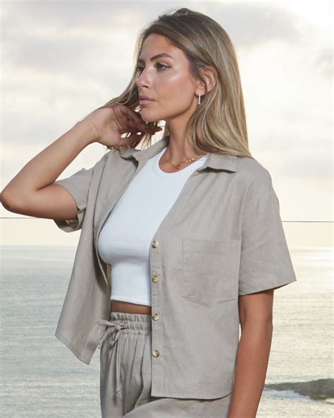 Short Sleeve Linen Shirt – BLACKISHOP