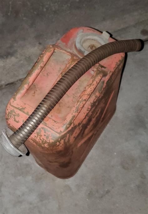 got this 1984 5 gallon military metal gas tank and restored it but put my spin on the paint ...