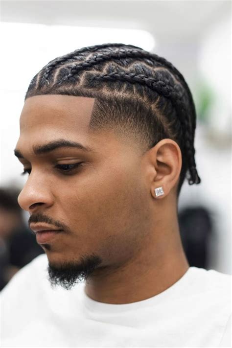 20 IN-VOGUE MEN'S BRAIDS WITH FADE | Cornrow hairstyles for men ...
