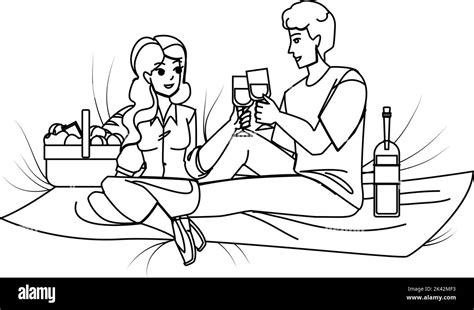 Couple home meal romantic Stock Vector Images - Alamy