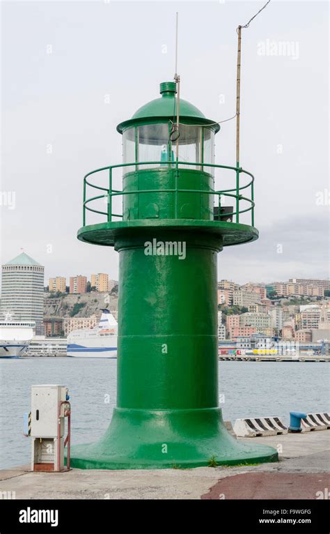 Small green lighthouse in hi-res stock photography and images - Alamy