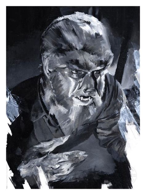 The Wolf Man Art Print The Wolf Man by Chris Valentine 41 x 31 cm ...