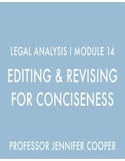 Concise Legal Writing: Tips for Editing &amp; Revising | Course Hero