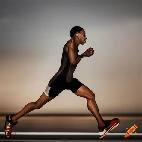 Runner in action on Craiyon